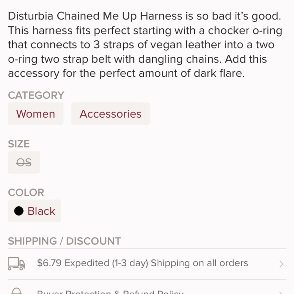 🔥BEST SELLER🔥 BACK IN STOCK❗ Disturbia Chained Me Up - Picture 5 of 5